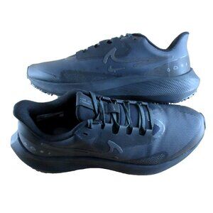 Women's Nike Air Zoom Pegasus 39 Shield Weatherized Running Shoes Black Size NIB